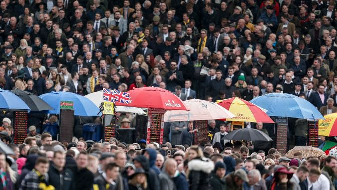 On-course bookmakers at the Cheltenham Festival