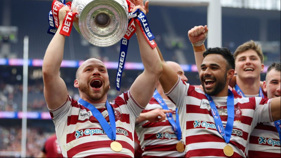 Match-winner Marshall leads the celebrations for Wigan