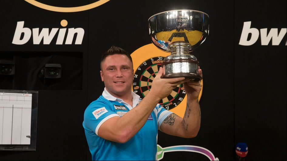 Gerwyn Price wins the Grand Slam of Darts (Picture: Lawrence Lustig/PDC)