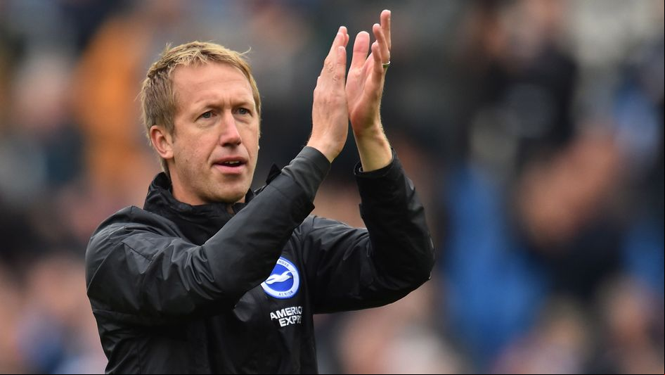 Graham Potter: Brighton boss celebrates their Premier League win over Tottenham