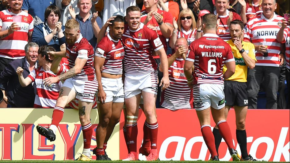 Celebrations for Wigan