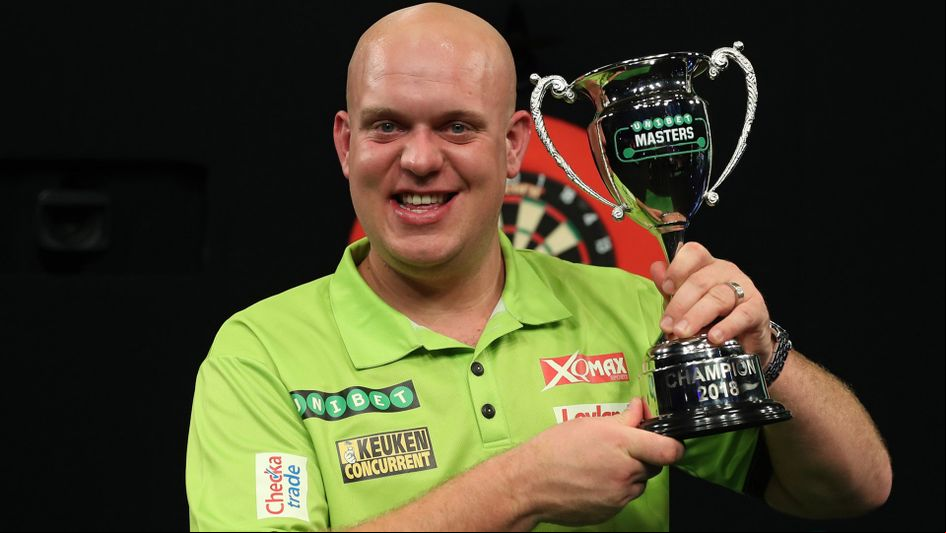 Michael van Gerwen wins the Masters title (Pic: Lawrence Lustig/PDC)