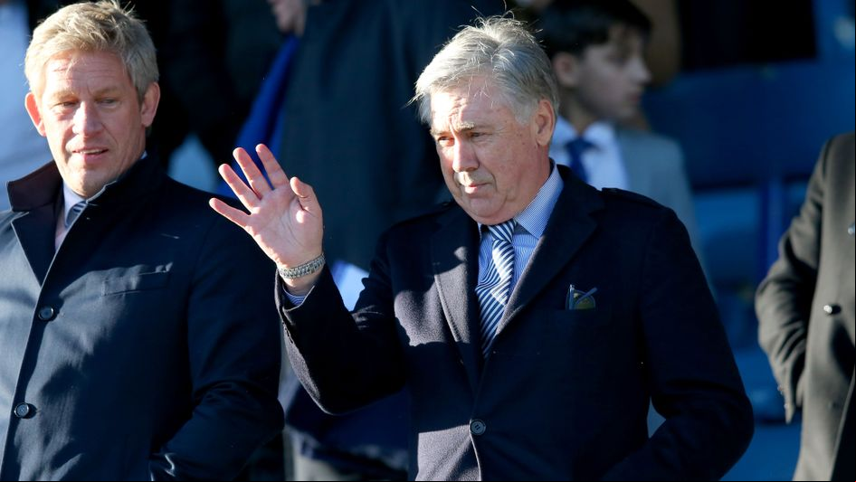 Carlo Ancelotti: New Everton boss pictured at Goodison ahead of their clash with Arsenal