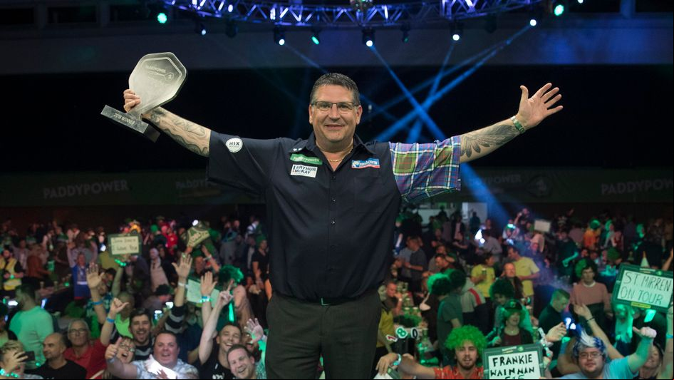 Gary Anderson won the Champions League of Darts (Picture: Lawrence Lustig)