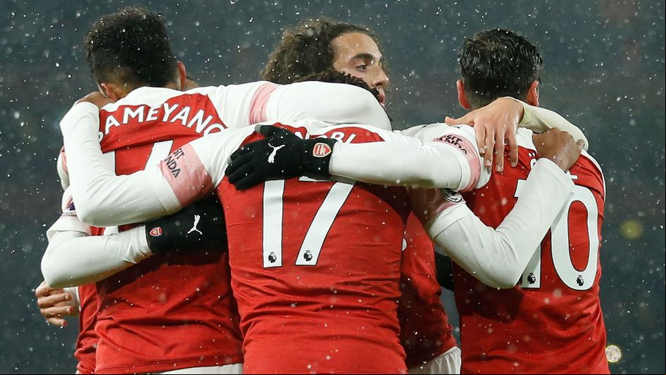 Celebrations for Arsenal