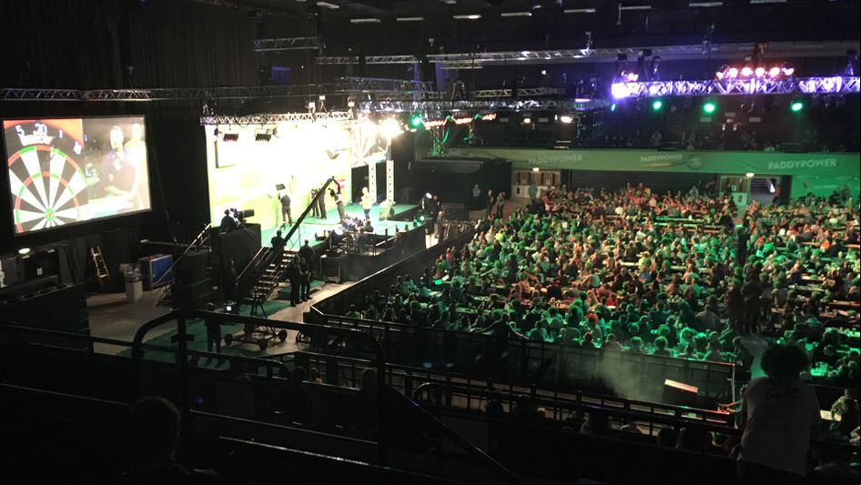 My seat in the house for MVG v Gary Anderson