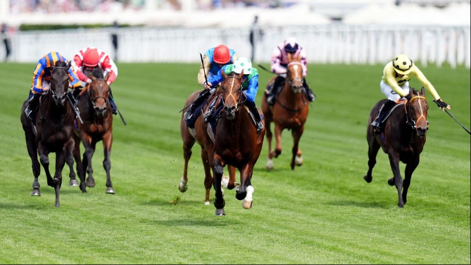 Rashabar (centre) wins the Coventry at 66/1 for Value Bet