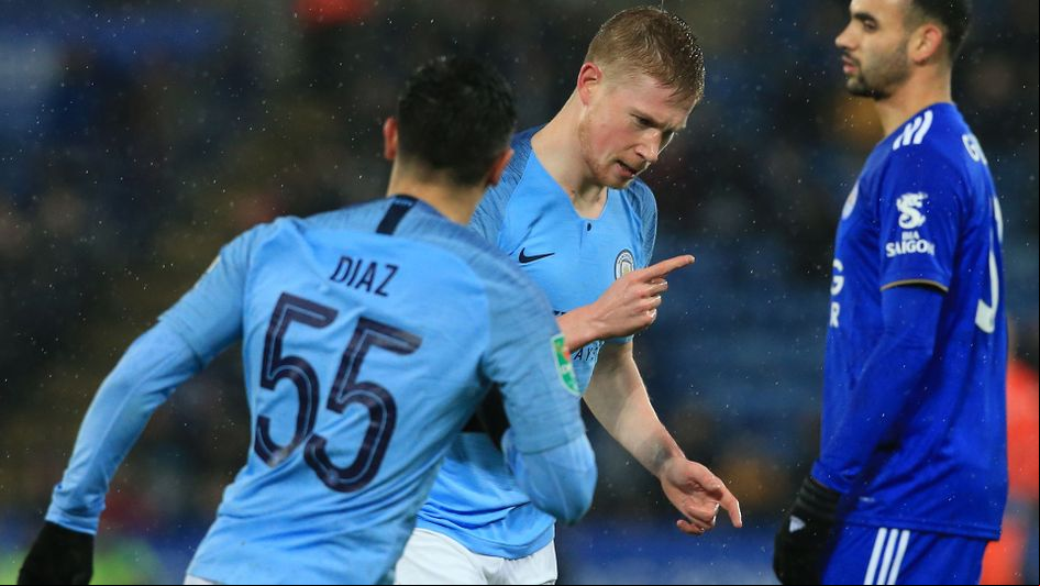 Kevin De Bruyne was on target for City
