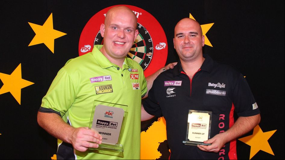 Michael van Gerwen defeated Rob Cross in the German Darts Grand Prix final (PDC Europe)