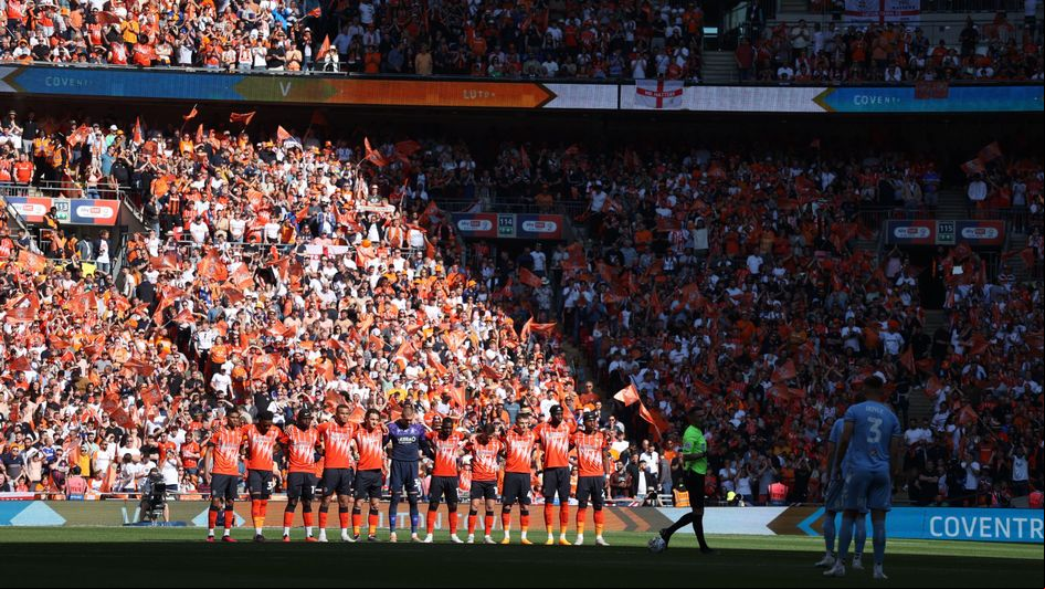 Luton bucked the trend with their fans in the East end