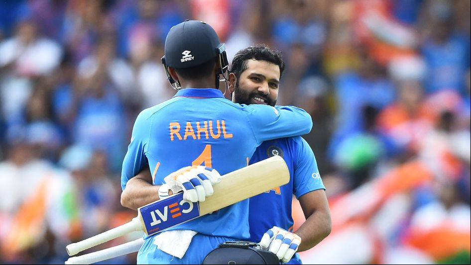 Rohit Sharma and KL Rahul of India