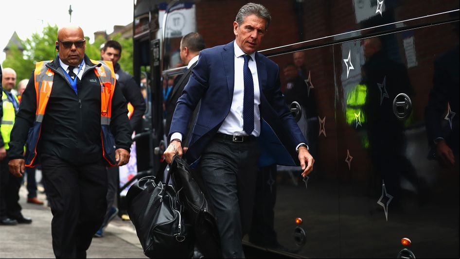Leicester City boss Claude Puel arrives at Crystal Palace