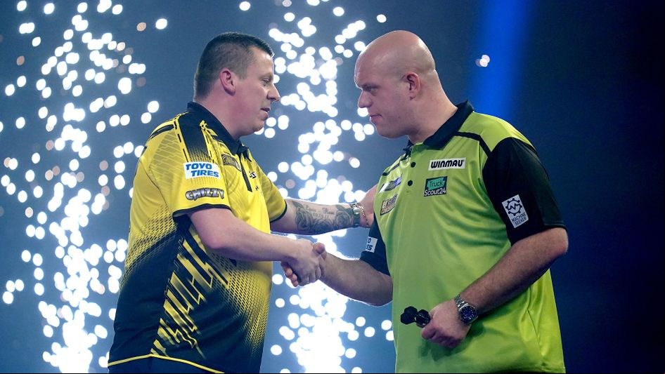 Dave Chisnall thrashed Michael van Gerwen (Picture: Lawrence Lustig/PDC)