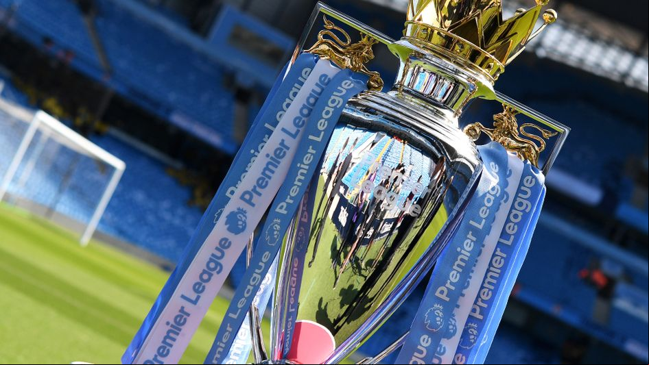 The Premier League trophy