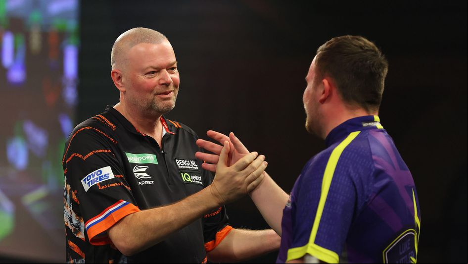 Raymond van Barneveld and Luke Littler