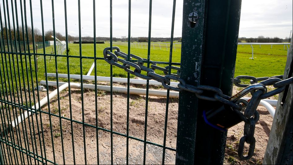 The gates are closed at all racecourses