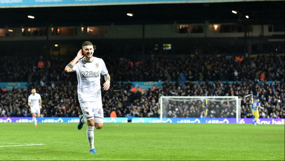 Mateusz Klich celebrates his strike against Middlesbrough
