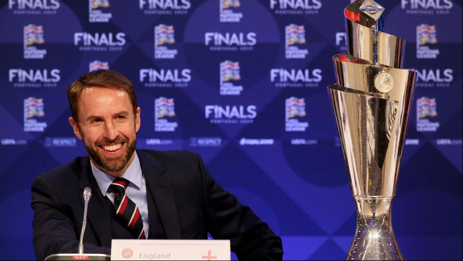 Gareth Southgate and the UEFA Nations League trophy